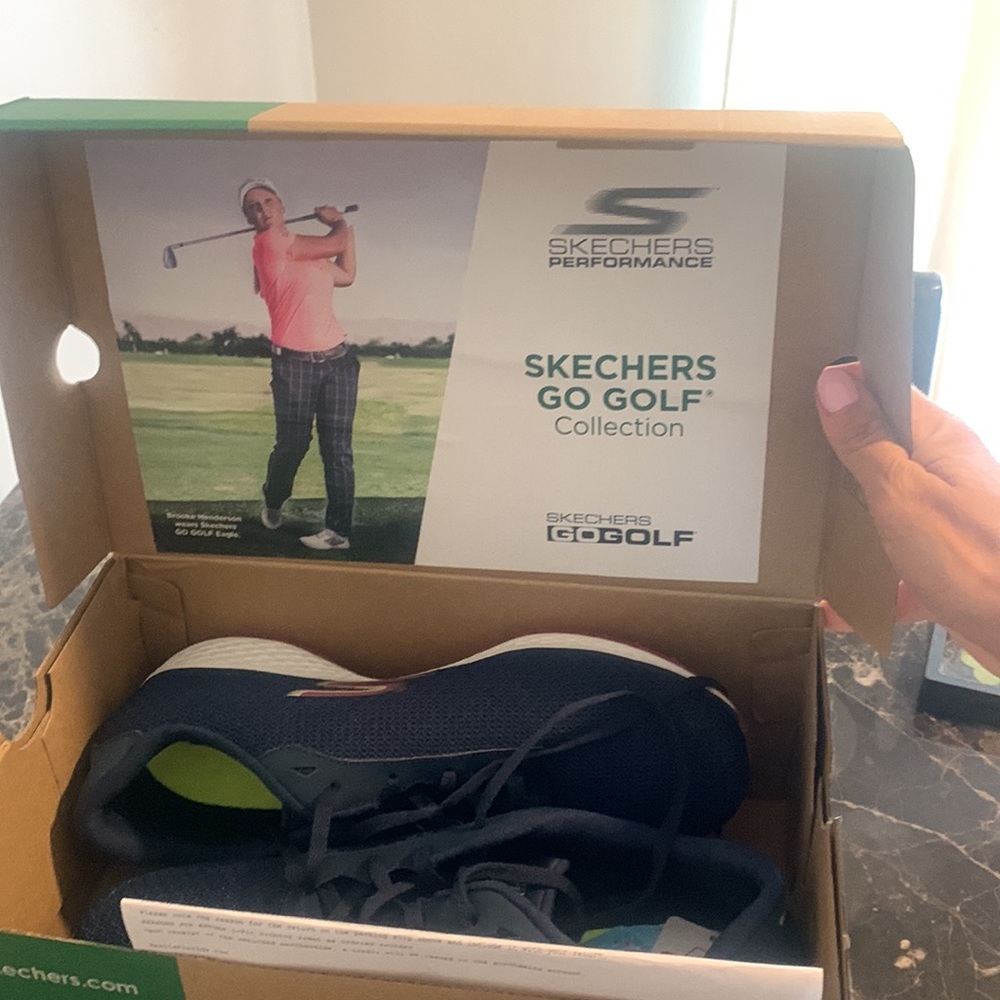⛳️ SKECHERS WATER RESISTANT 10WIDE WOMENS GOLF SHOES. - Picture 6 of 8